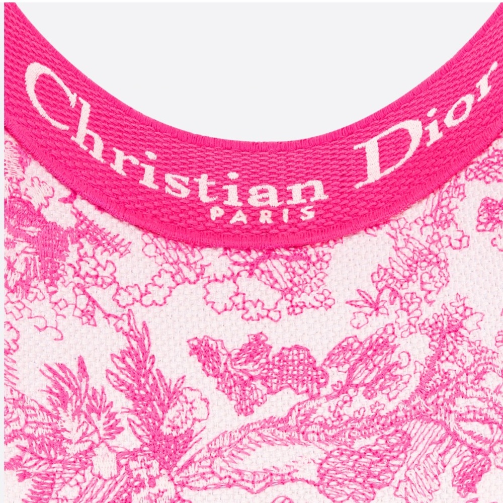 TOILE DE JOUY SAUVAGE VISOR
Ivory and Fluorescent Pink Cotton Blend - Picture 2 of 7